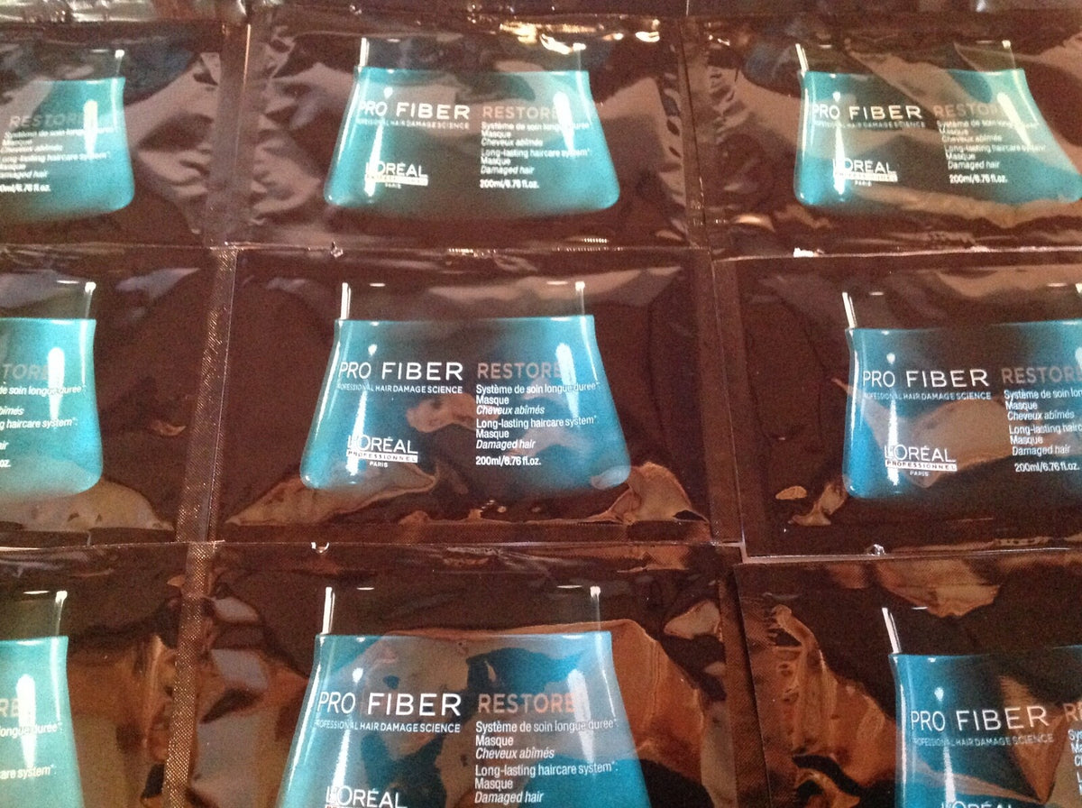 Hair Repair Mask Sample Pack - Restores Shine & Softness, 20 TSA-Friendly Singles