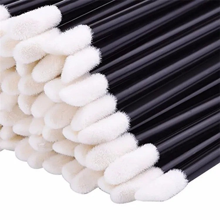 Disposable Lip Brushes 50-Pack Lipstick Gloss Applicators Makeup Tools