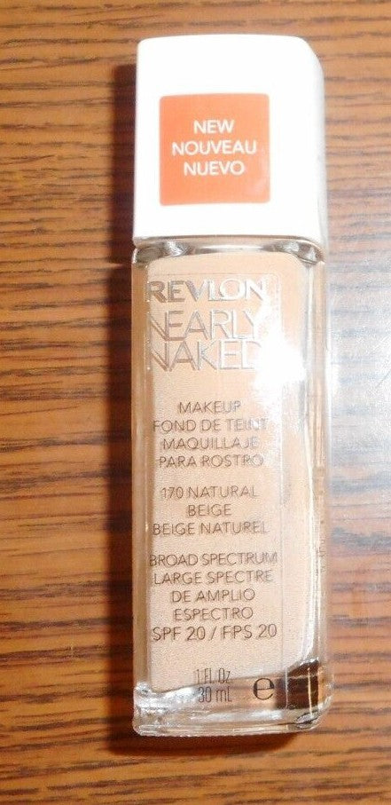 Face Makeup Foundation - Revlon Nearly Naked 1 Fl Oz for Natural Look
