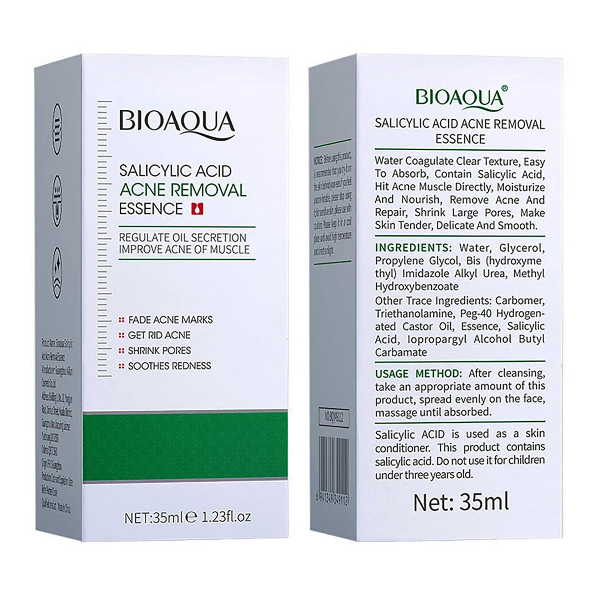 Salicylic Acid Acne Treatment Essence for Pore Shrinking & Mark Fading 35ml