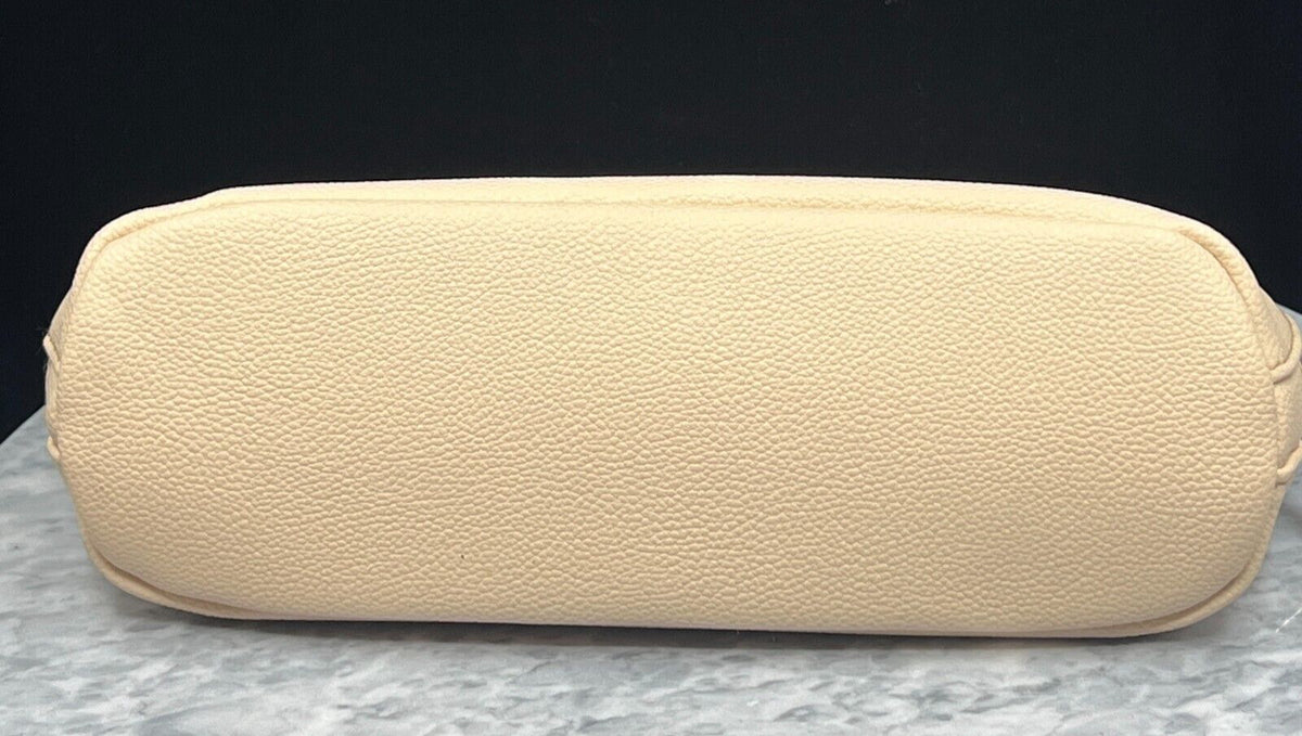 Travel Cosmetic Pouch Bag for Makeup & Toiletries - Beige, New
