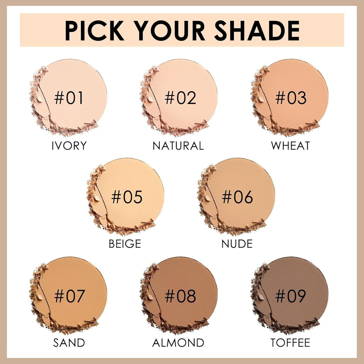 High Coverage Translucent Face Powder Compact for All Skin Types
