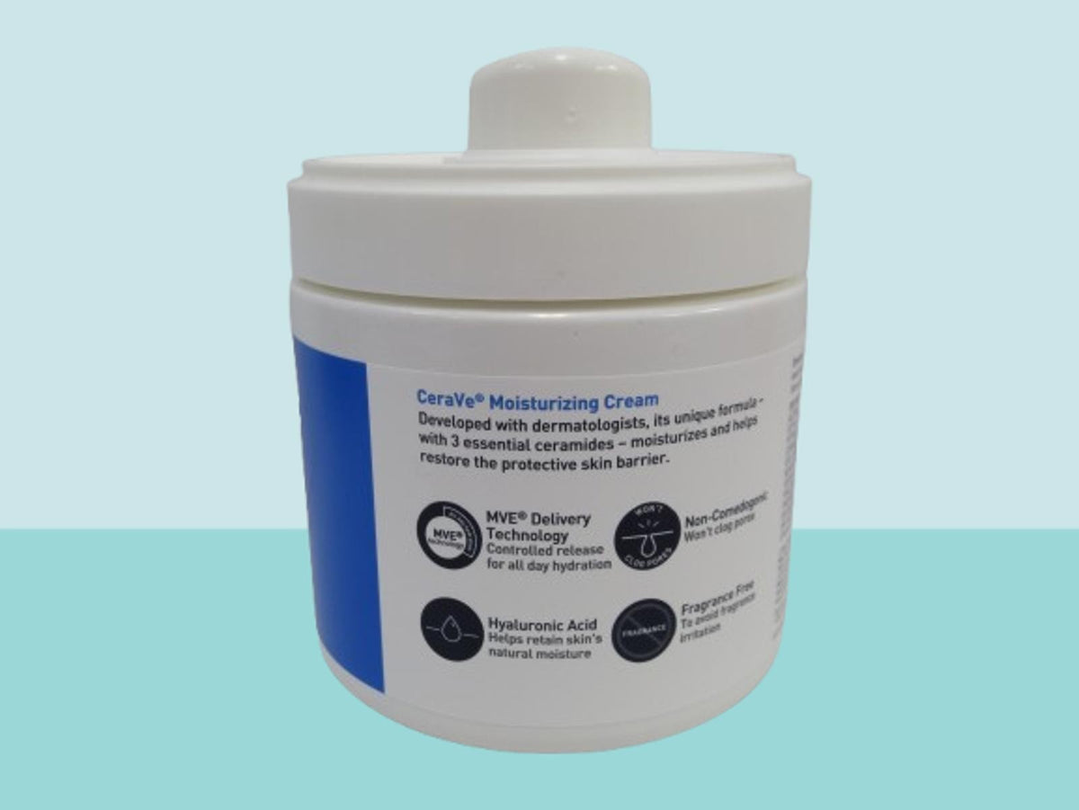 CERAVE MOISTURIZING CREAM FACE & BODY W/ PUMP NORMAL TO DRY SKIN 16OZ