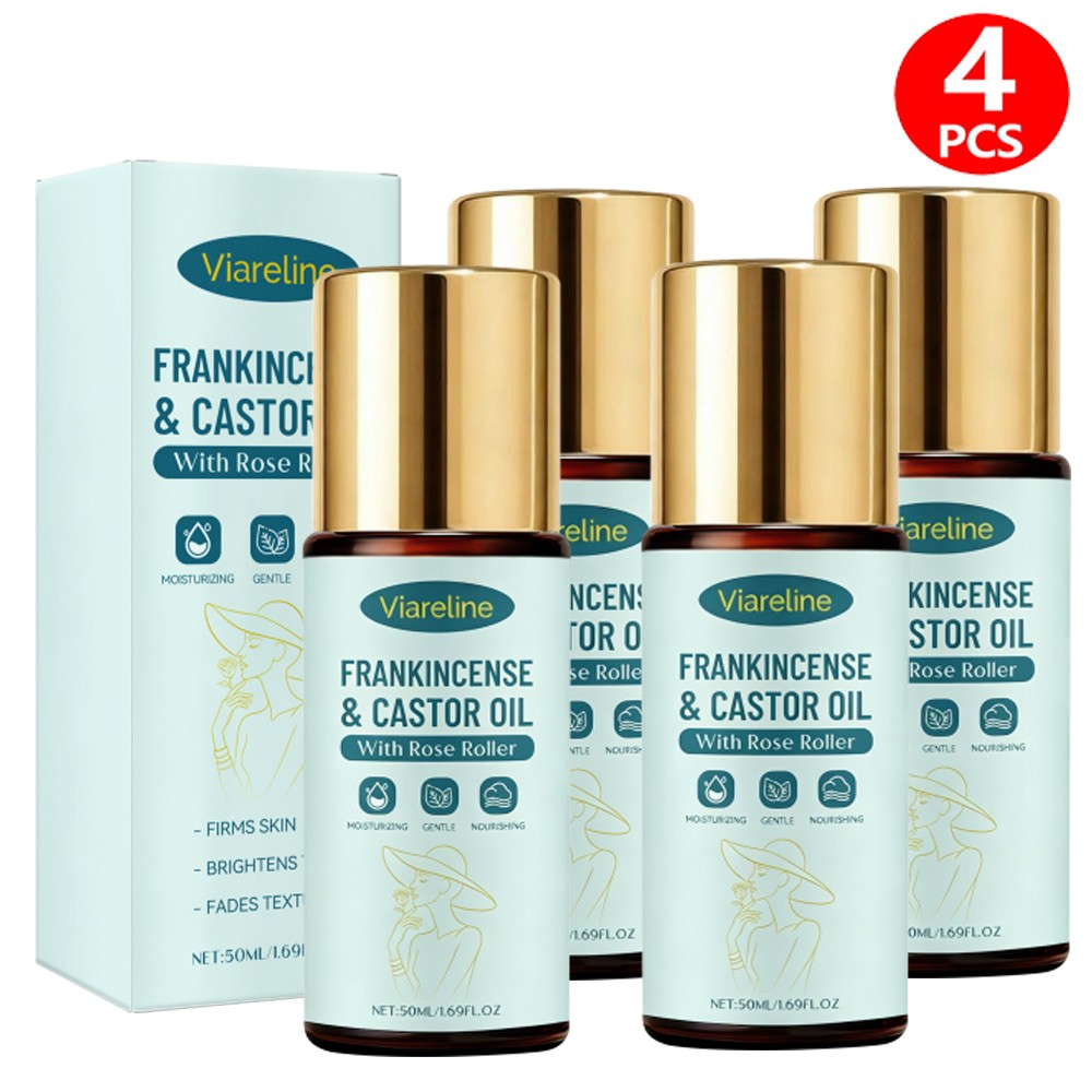 Frankincense Castor Oil Roller - Organic Cold-Pressed 50ml