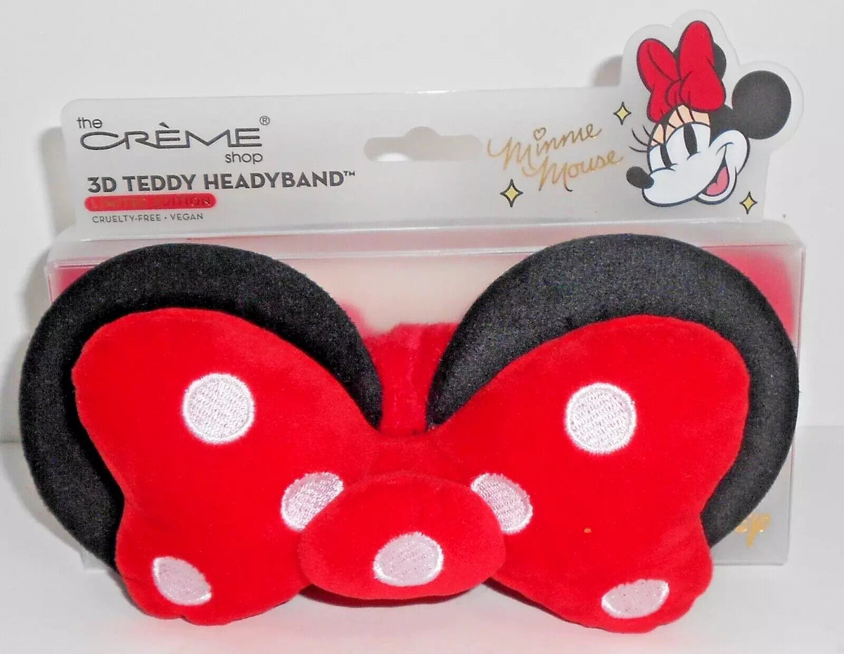 The Creme Shop Minnie Mouse Limited Edition 3D Teddy Headyband New