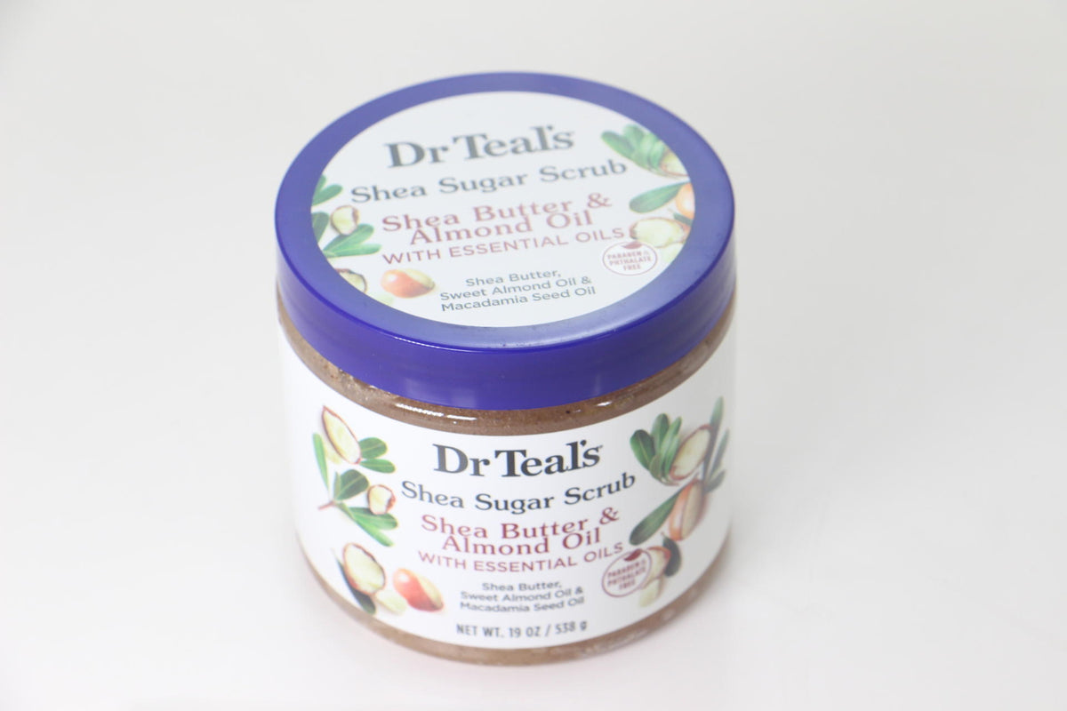 3 PACK Dr. Teal's Shea Sugar Scrub Butter & Almond Oil 19 Oz Jar U11A