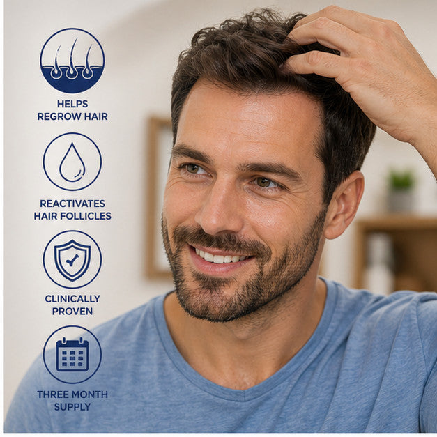 5% Minoxidil Topical Solution Men Hair Regrowth - 6 fl oz