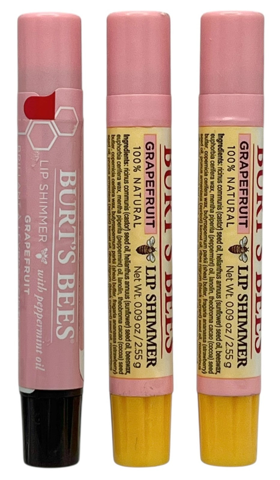 Natural Lip Shimmer with Grapefruit - Moisturizing Lip Gloss Set