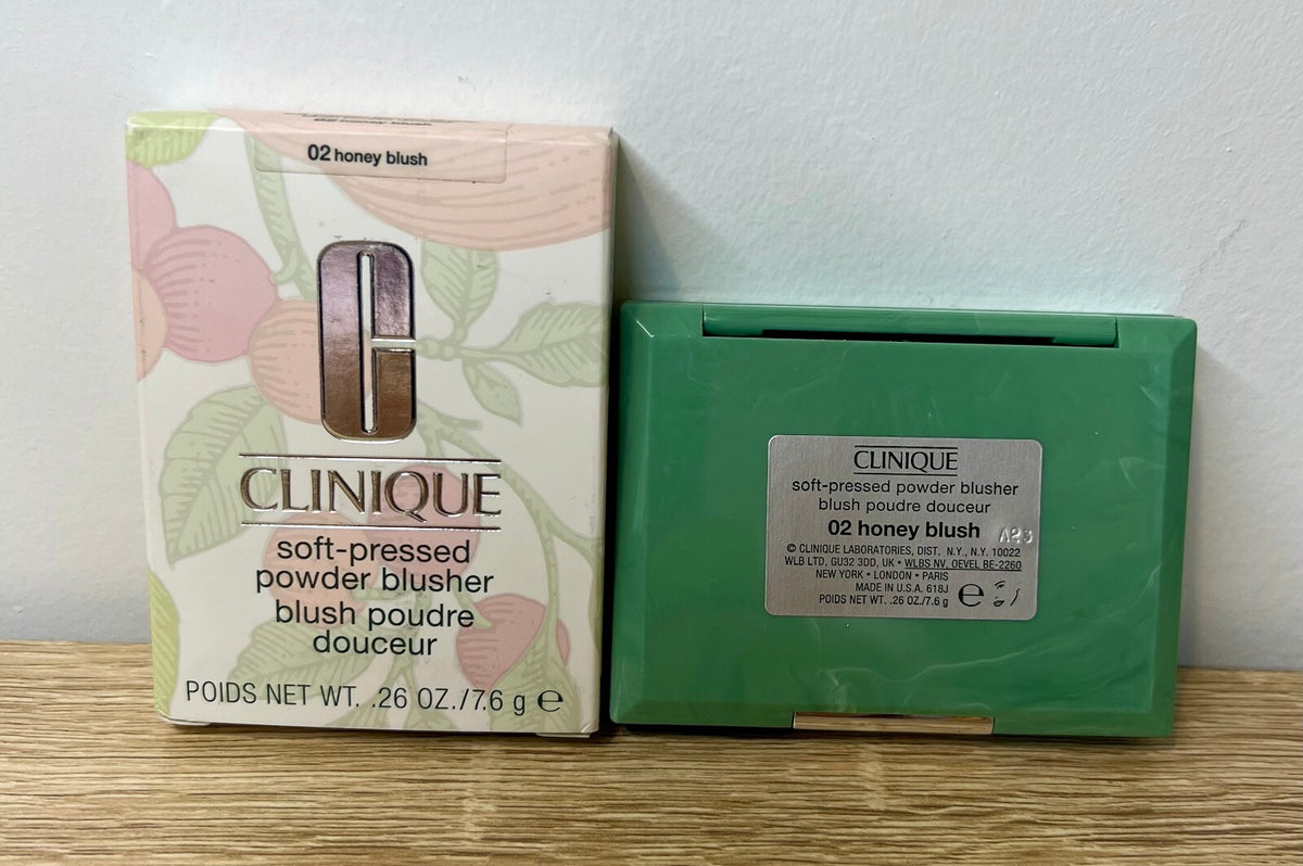 Clinique Soft Pressed Powder Blusher 02 Honey Blush Full Size 0.26oz - Face Makeup
