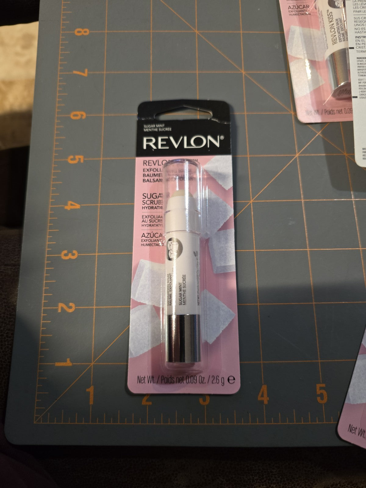 Hydrating & Exfoliating Lip Balm Sugar Mint - Revlon Kiss 0.09 Oz
