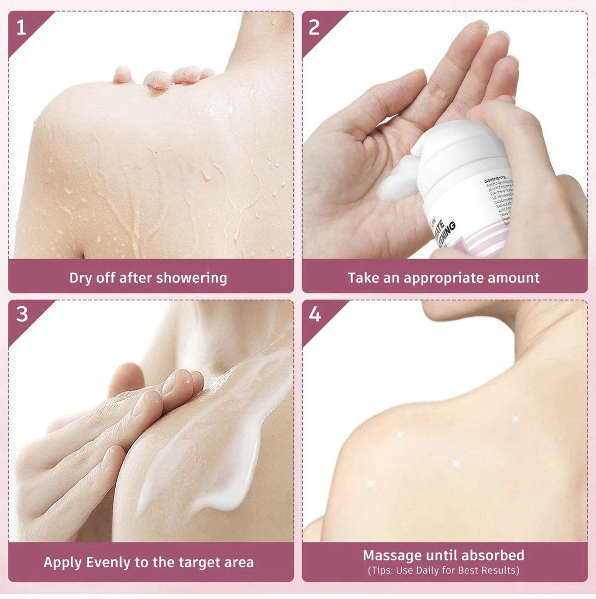 Skin Lightening Cream for Intimate Area Dark Spot Removal - Whitening Body Cream