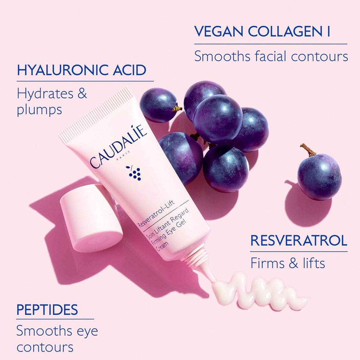 Caudalie Resveratrol Lift Firming Eye Gel Cream 15ml 0.5oz NEW FAST