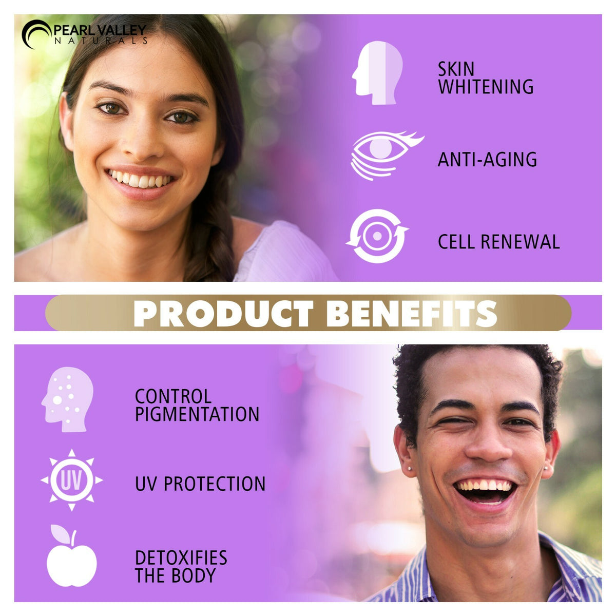 L Glutathione Collagen Skin Whitening Serum for Dark Spots & Acne