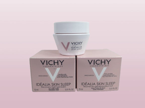 Vichy Idealia Sleep Recovery Night Gel-Balm 0.51 oz – Set of 2