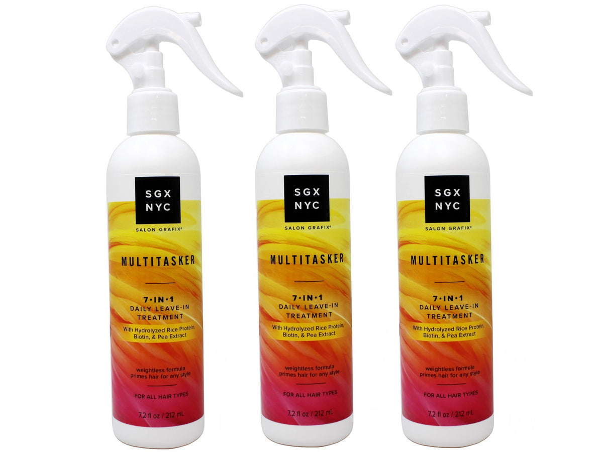 Heat Protection Leave-In Hair Treatment with Hydrating & Shine Benefits - 7.2 fl oz, 3 Pack