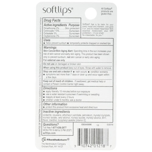 Lip Balm Set with SPF 20 Vanilla - Twin Pack for Soft, Protected Lips