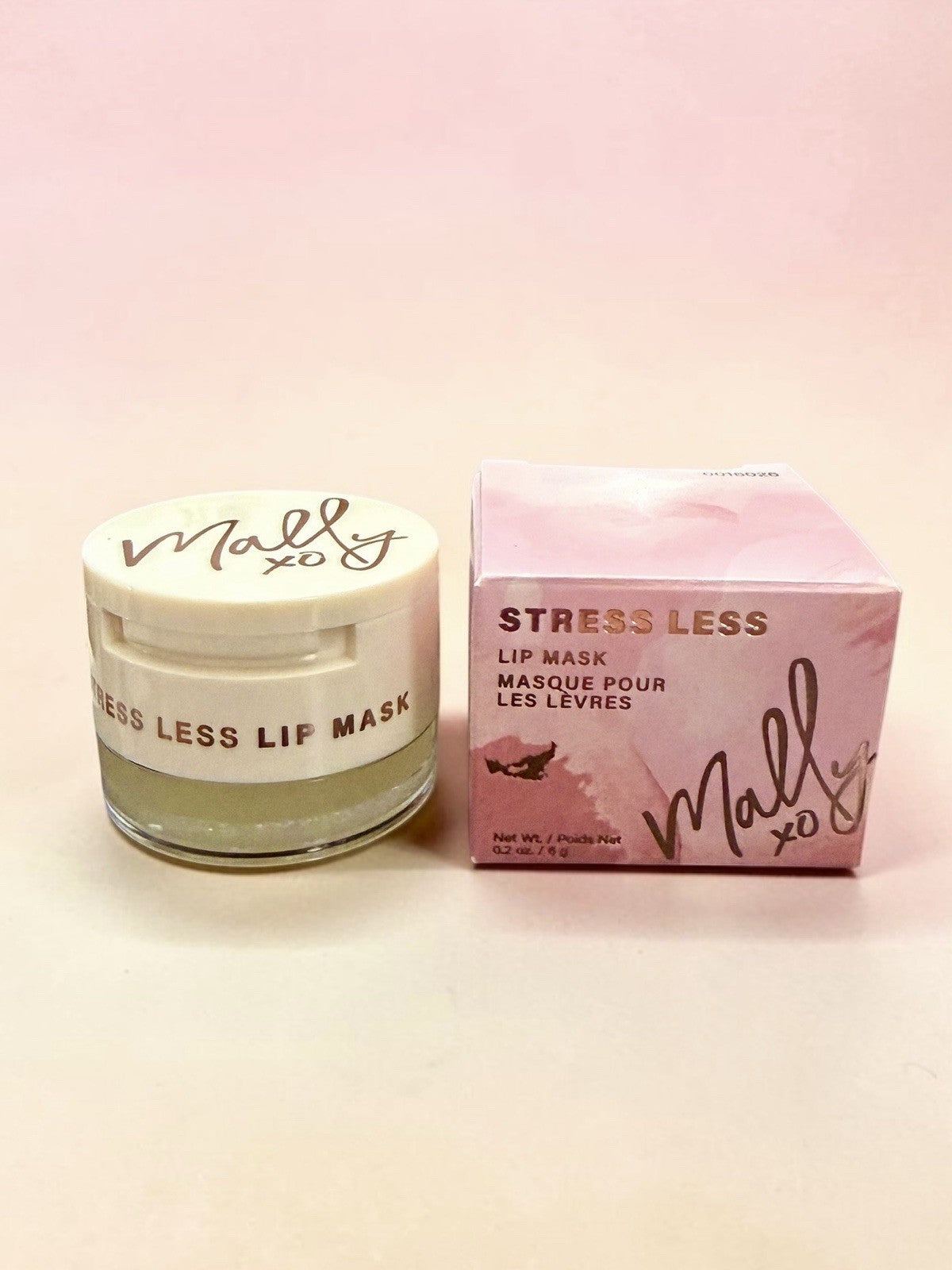 Lip Mask Balm with Gua Sha Amethyst Stone Applicator - Lavender & Chamomile