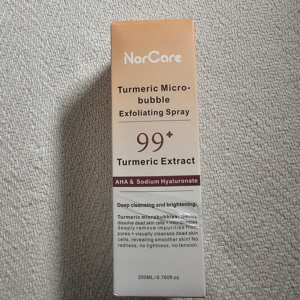 2 Pack NorCare Turmeric Micro-Bubble Exfoliating Spray 200ml AHA