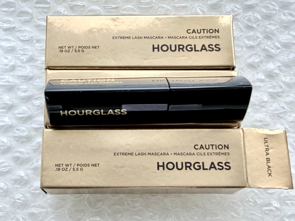 3 Pack Ultra Black Lash Mascara - Hourglass Caution Extreme 5.5g Each