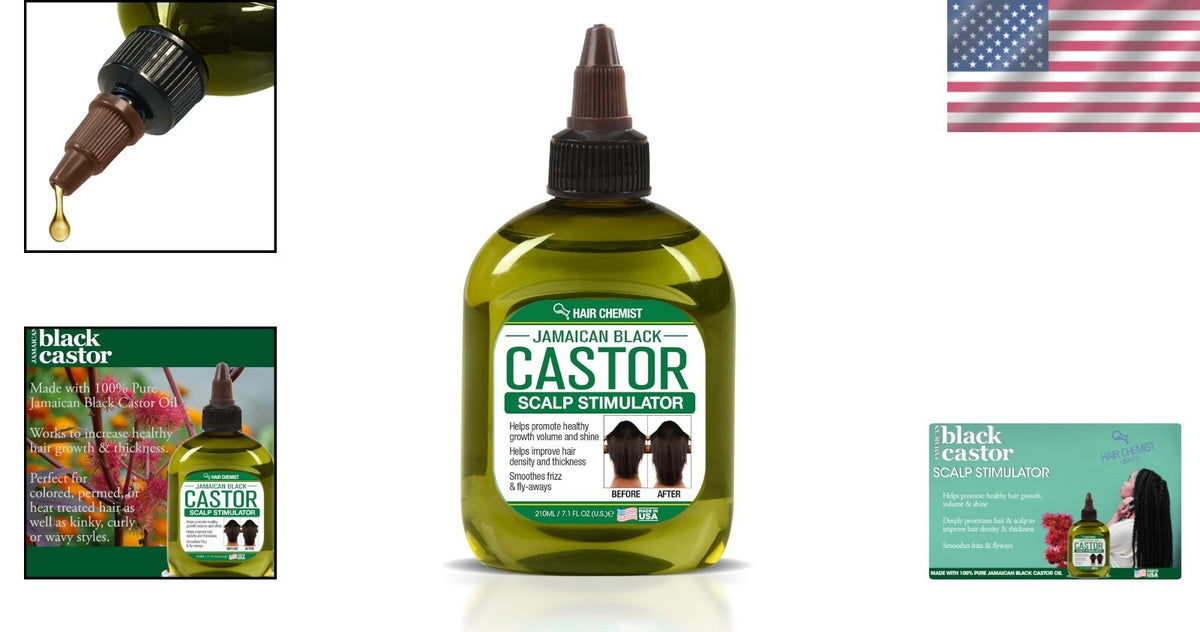 Jamaican Black Castor Oil Leave-in Conditioner for Hair Growth - 7.1 oz