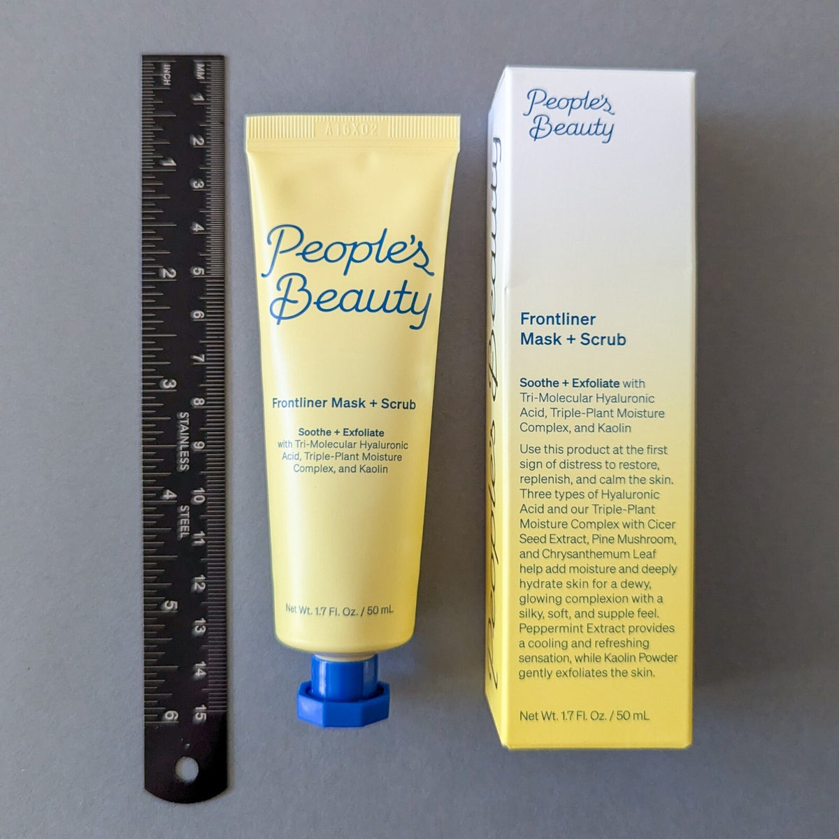 People's Beauty Frontliner Mask + Scrub - Full Size 1.7oz/50ml Sealed