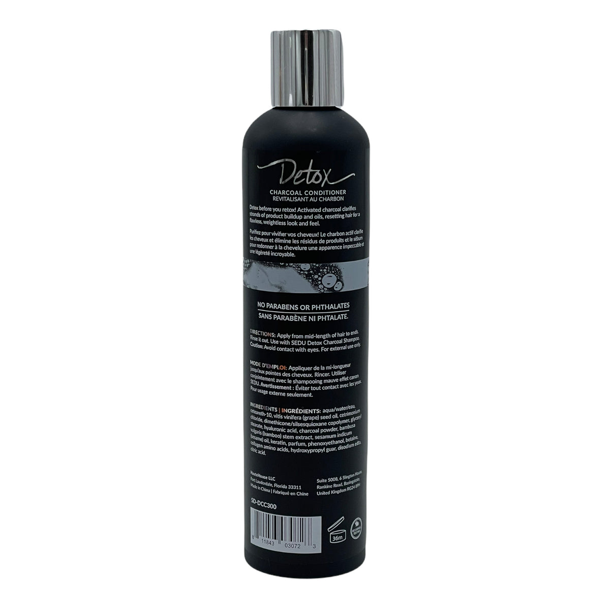 Sedu Detox Charcoal Shampoo & Conditioner Set Clarifying 10.1 oz