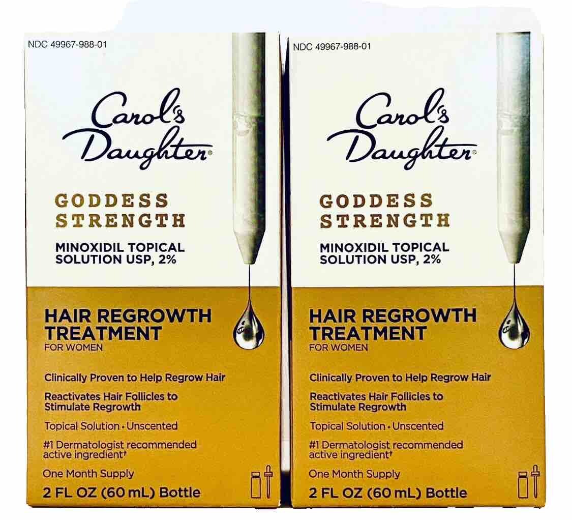 2 Pk Carol's Daughter GODDESS STRENGTH HAIR REGROWTH TREATMENT