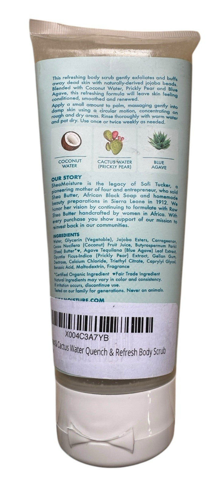 Quench & Refresh Body Scrub Shea Moisture Coconut Cactus Water - 6 oz