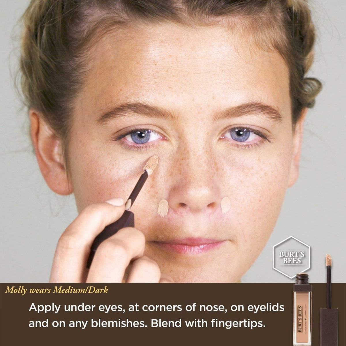 Medium Concealer for Face Makeup - Natural Finish & Nourishing Formula