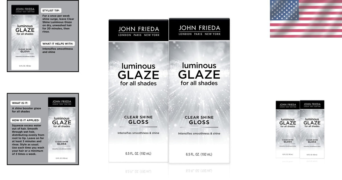 Luminous Glaze Clear Shine Hair Gloss 6.5 fl oz - Pack of 2