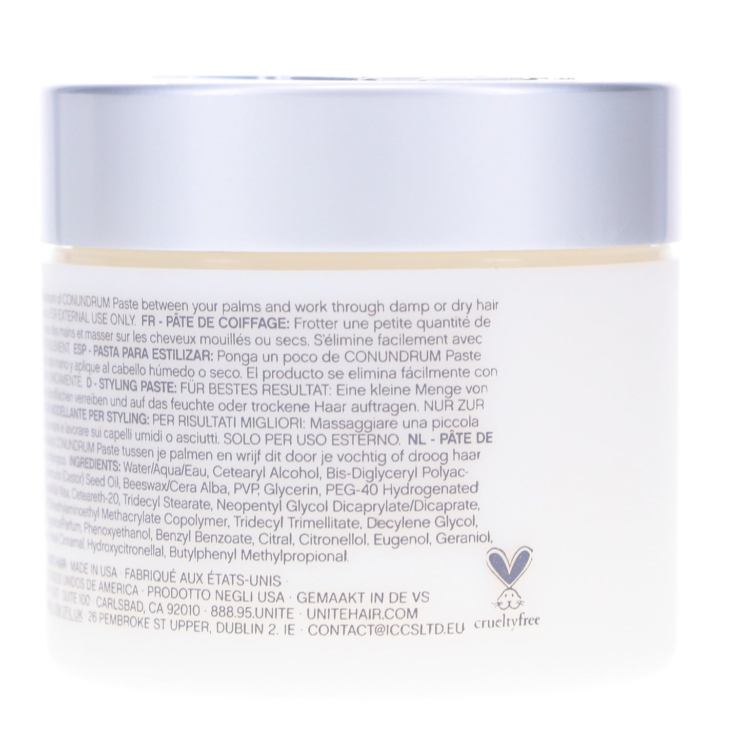 Hair Styling Paste Cream with Flexible Hold - 2 oz