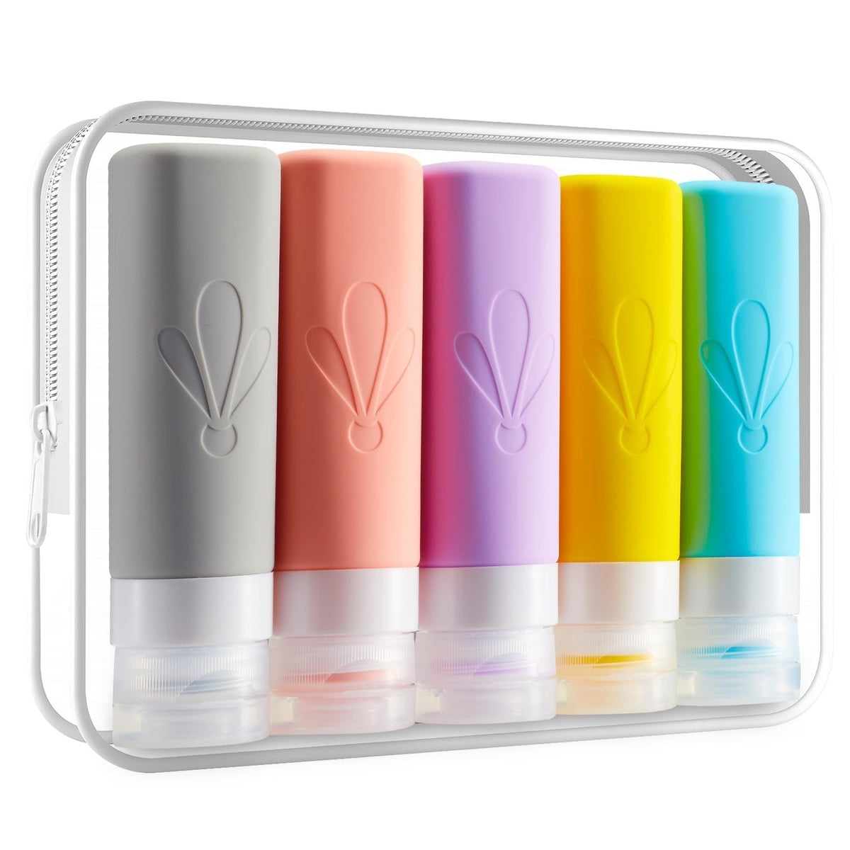 Travel Bottles Set - 3oz TSA Approved Leak-Proof Silicone Containers