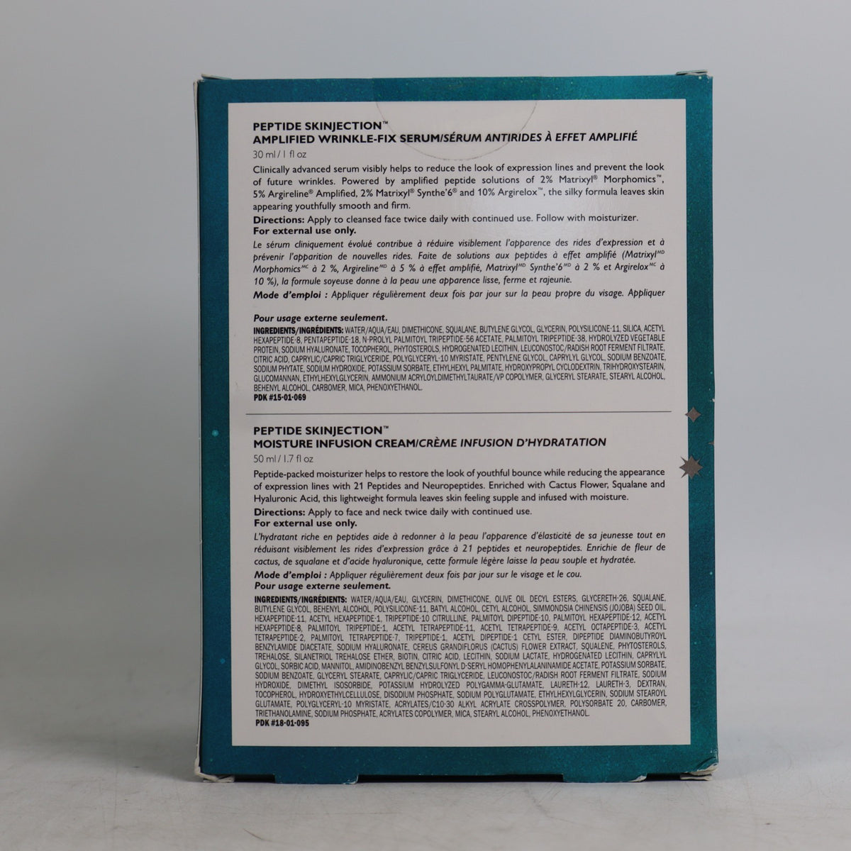 Peptide Skin Smoothing Line - Full-Size 2-Piece Skinjection Stars Set