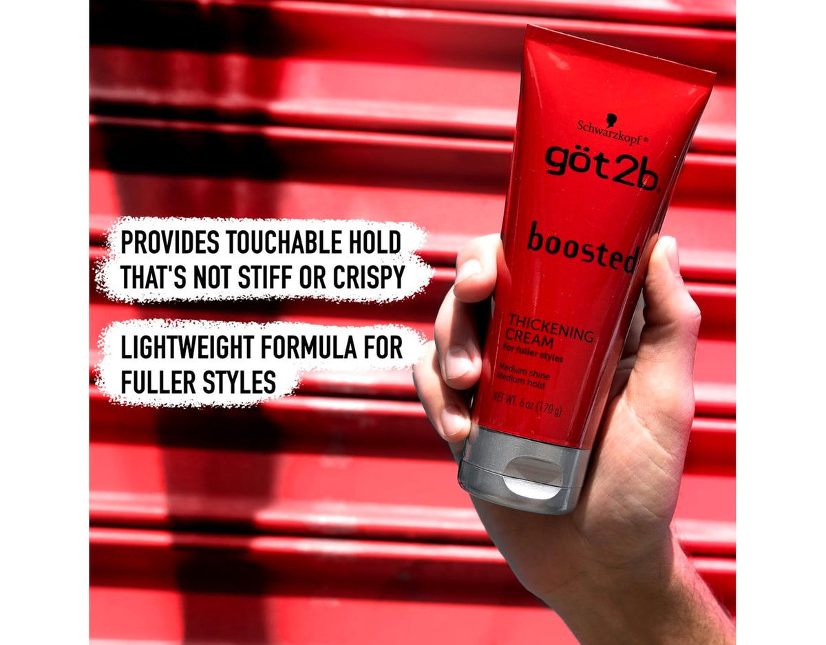 Hair Thickening Cream for Fuller Styles - Medium Hold 6oz 2 Pack