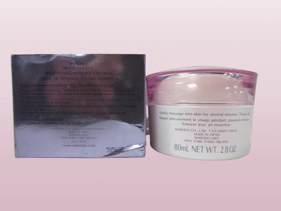 Shiseido White Lucent Brightening Massage Cream - 2.8 oz