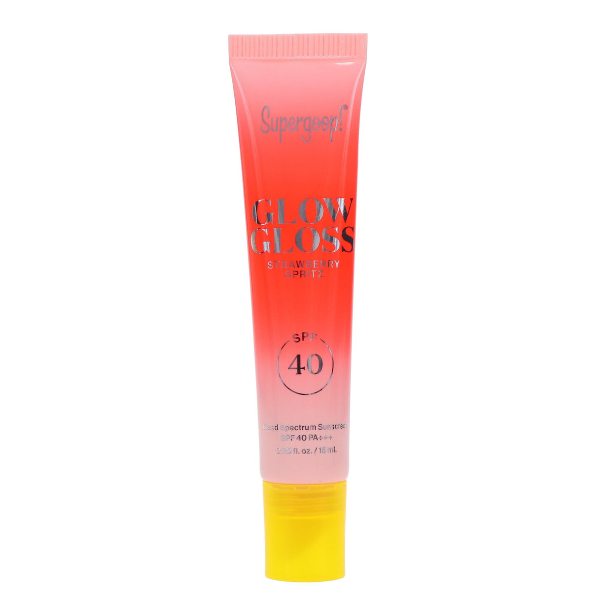 Supergoop! Glow Gloss Strawberry SPF 40 Lip Gloss 0.15 oz - Hydrating Sun Protection