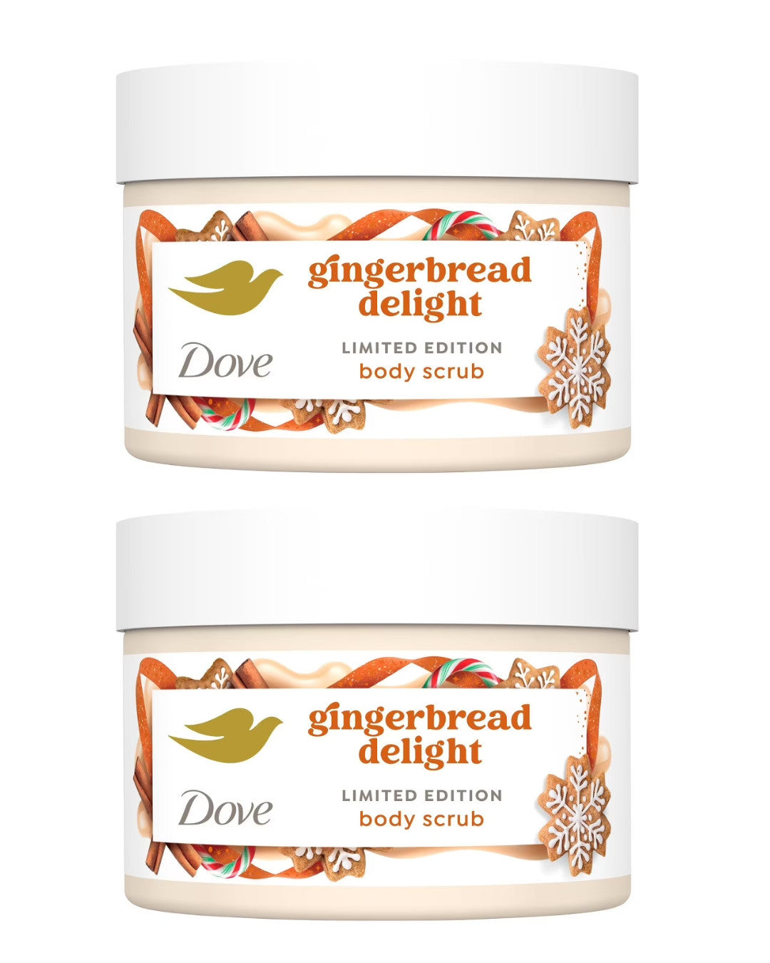 [2]Dove Body Scrub Gingerbread Delight Limited Edition 15 oz Holiday