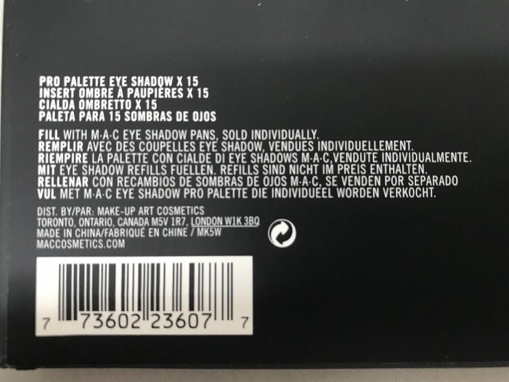 Empty 15-Pan Makeup Palette Inserts for MAC Pro Eyeshadow Palettes - Set of 3