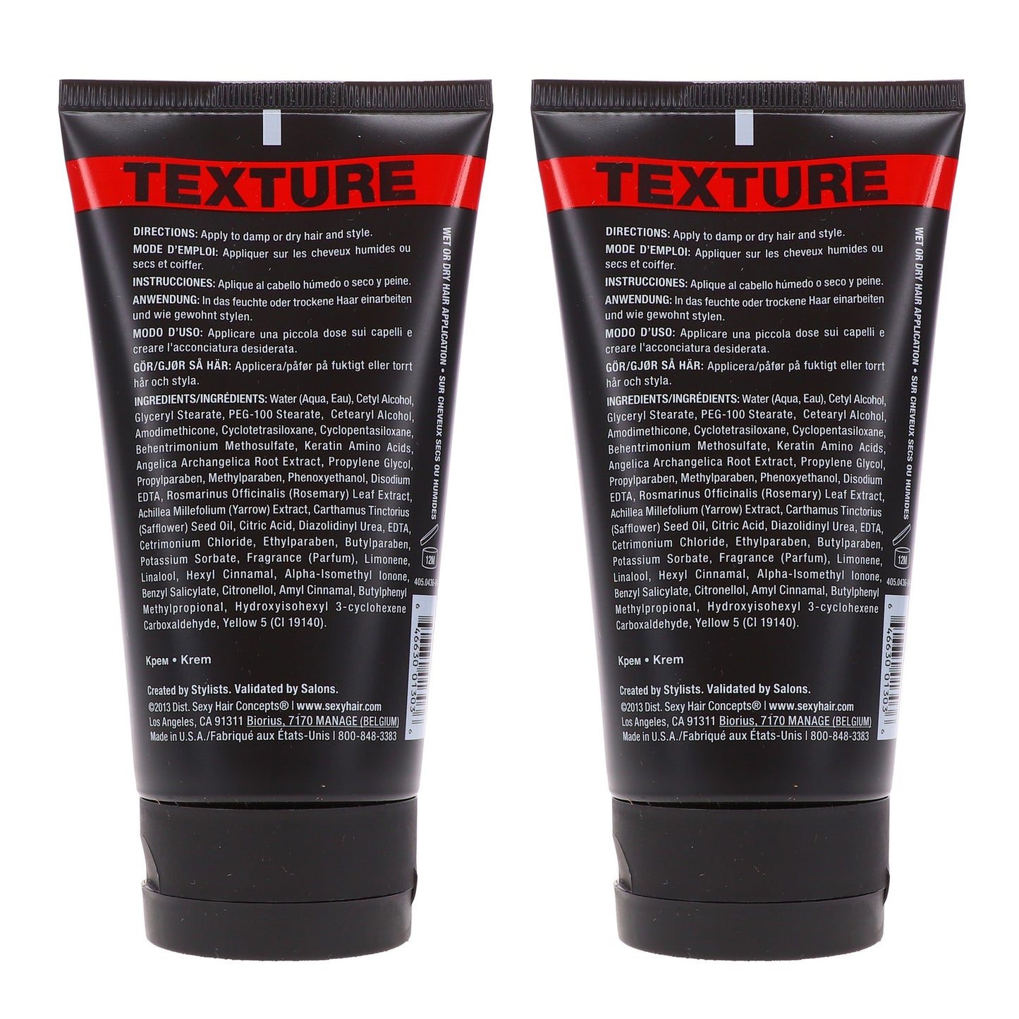 Texturizing Hair Cream - Slept In Texture Creme for Soft, Tousled Hair 5.1 oz (2 Pack)