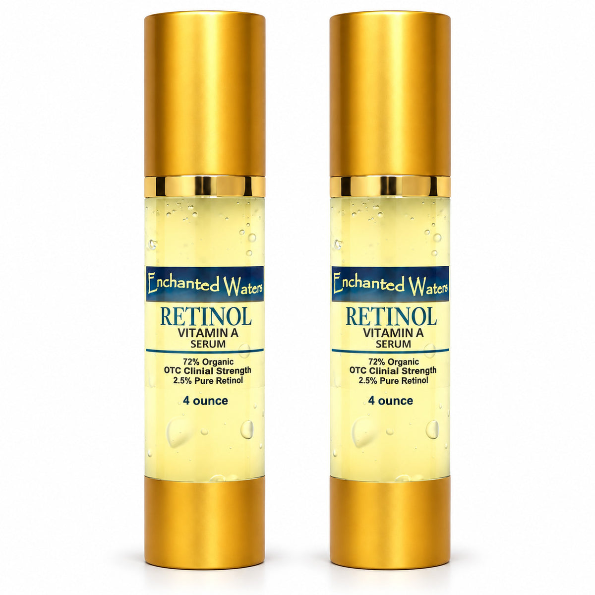 Retinol Serum 2.5% Vitamin A + Hyaluronic Acid Anti-Aging Face Treatment