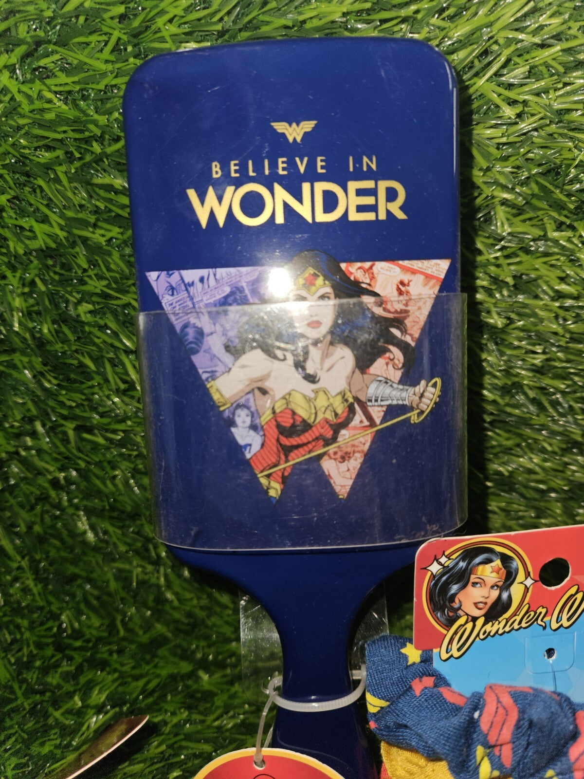 Conair Wonder Woman Hair Brush Set with 2 Scuncis & Headbands - Detangling & Styling