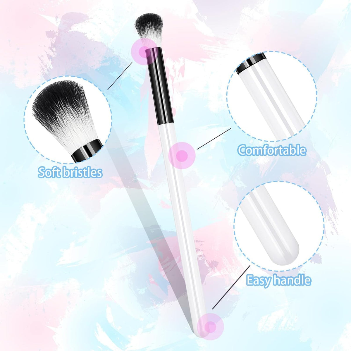 Lash Extension Cleaning Brushes Set - 10 White Eyelash Shampoo Wash Tools