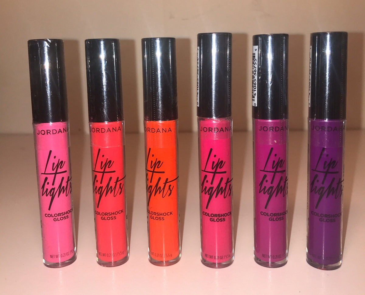 Jordana Lip Lights Color Shock Gloss 6-Color Set