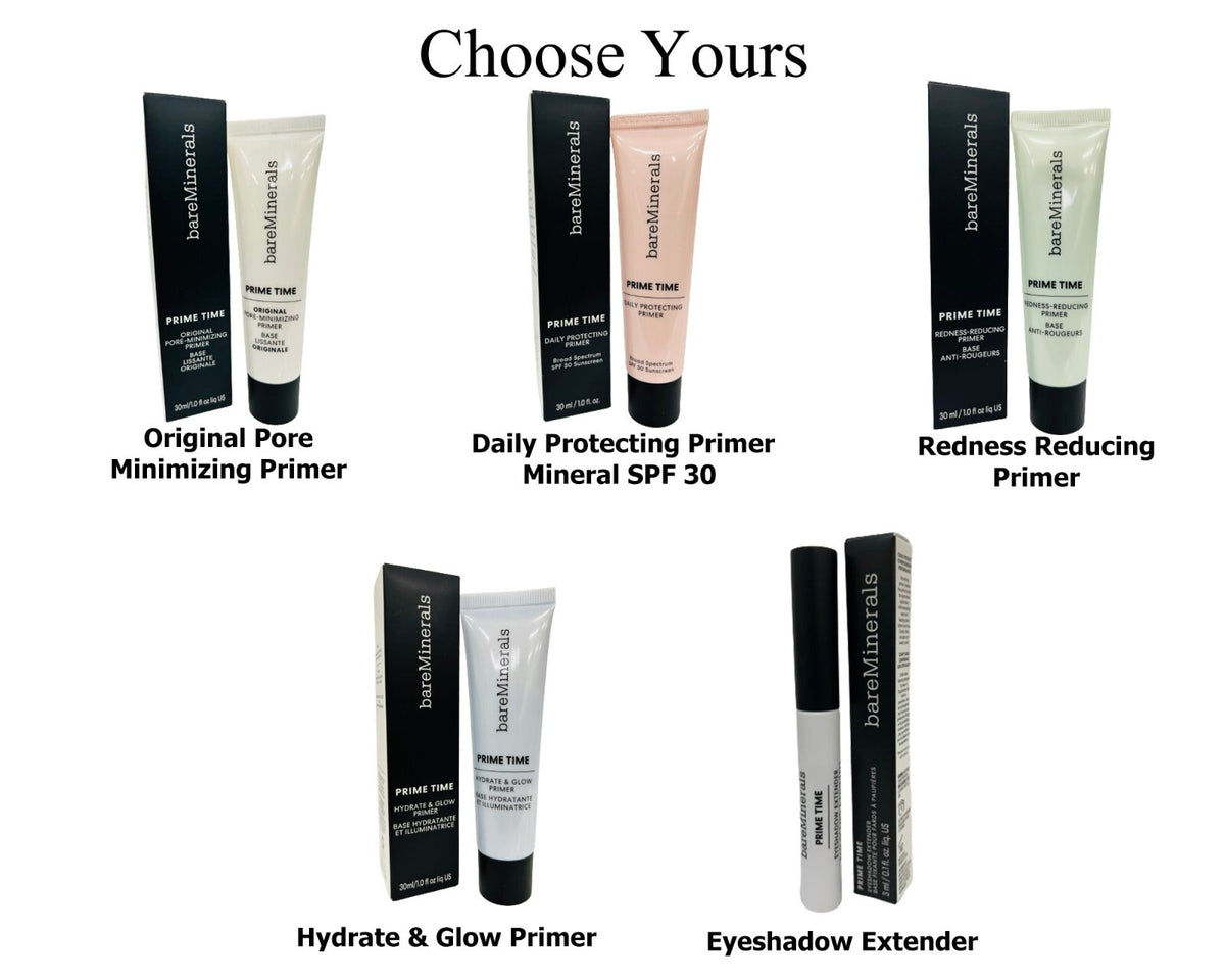BareMinerals Prime Time Primers & Eye Shadow Extender Set - Multiple Variants