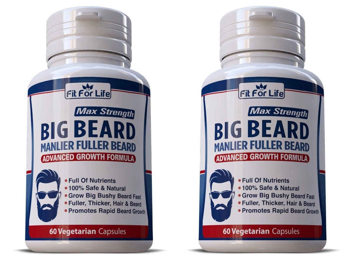 Facial Hair Growth Herbal Vitamins - 120 Capsules