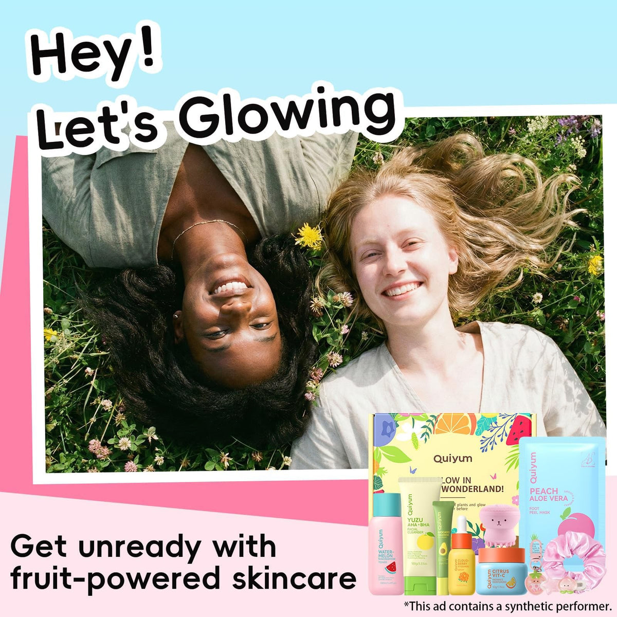 Fruit Skincare Gift Set with Cleansing Brush - 10-in-1 All Skin Types
