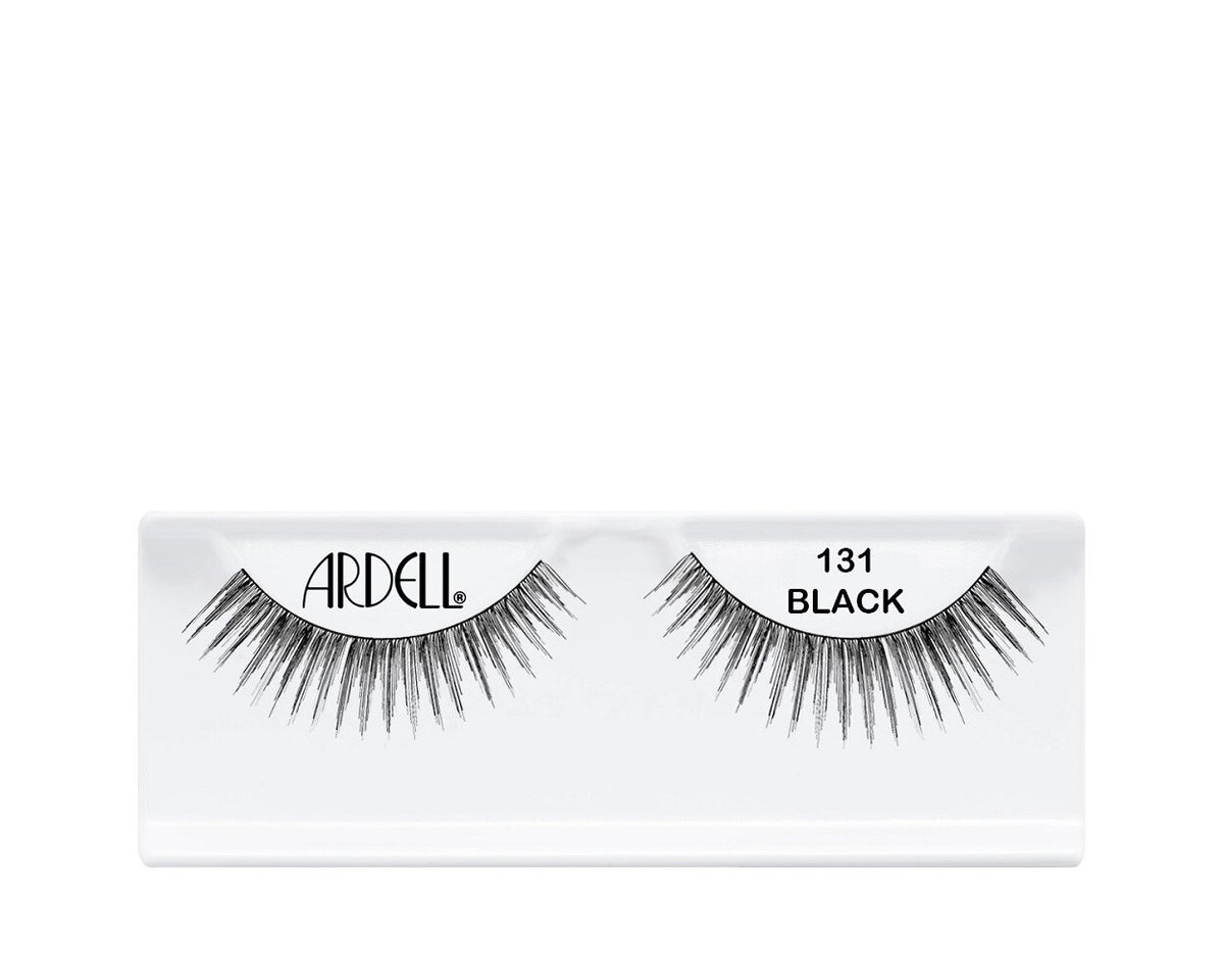 False Eyelashes #131 Black 4-Pack - Lightweight, Reusable, Easy to Apply