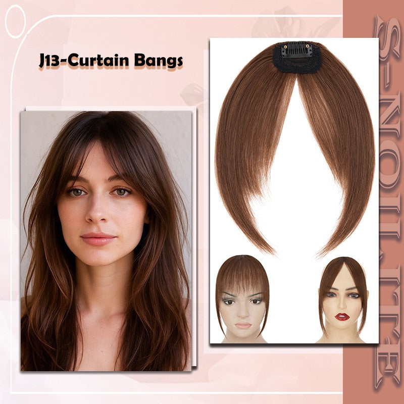 French Style Clip-In Bangs Hair Extensions - 11 Inches Natural Look
