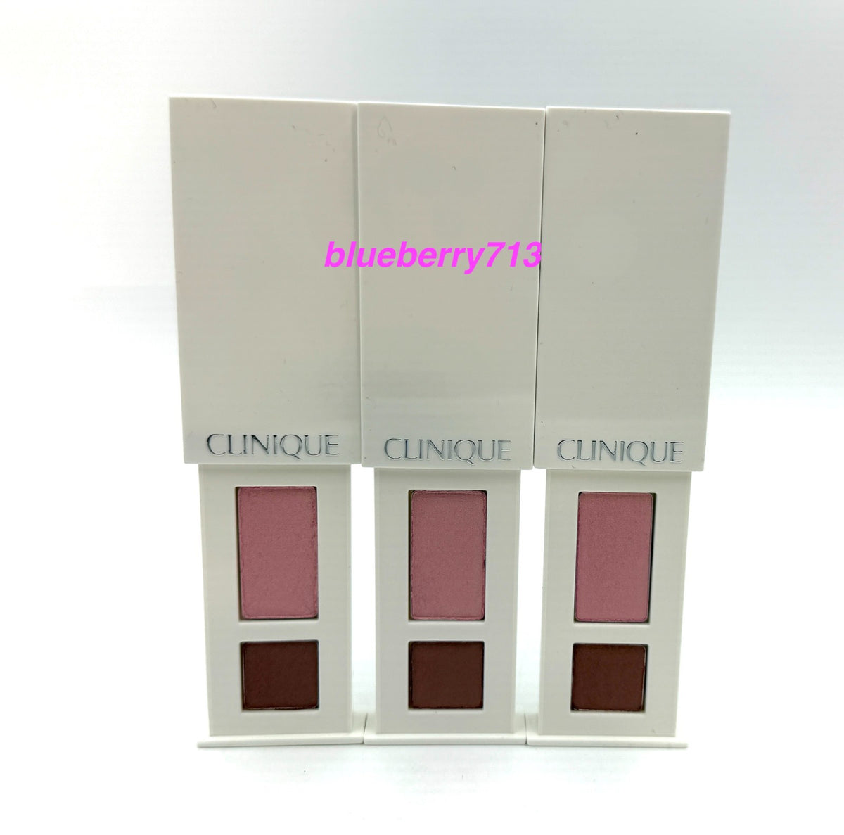 Clinique All About Shadow Duo Strawberry Fudge Set - 3x 1.7g Eye Shadow Palettes
