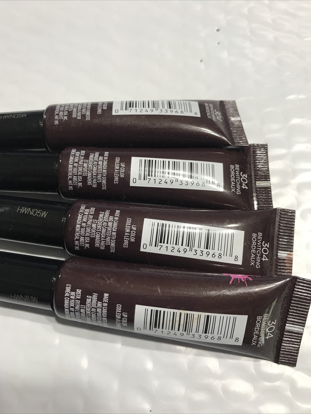 L'Oréal Infallible Lip Paint Set - 4 Tubes, Long-Lasting Lip Color